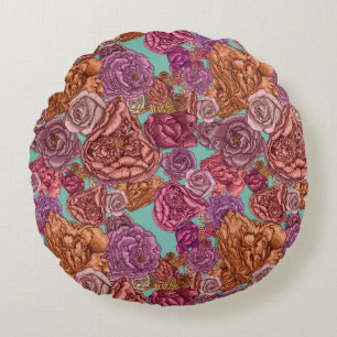 The road not taken poem round pillow