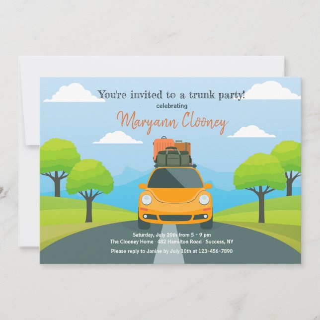 The Road To College Invitation (Front)