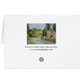 The Road to Coln St Aldwyns Cards (Back Horizontal)
