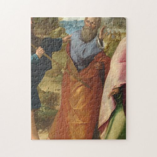 The Road To Emmaus With Jesus Jigsaw Puzzle