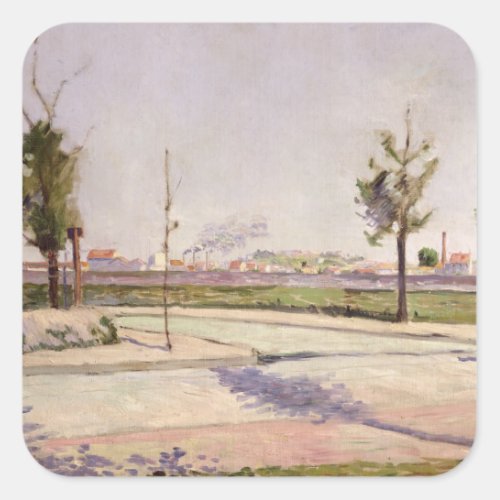 The Road to Gennevilliers 1883 Square Sticker