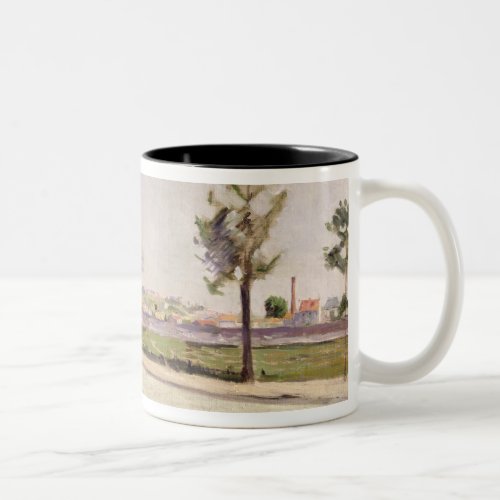 The Road to Gennevilliers 1883 Two_Tone Coffee Mug