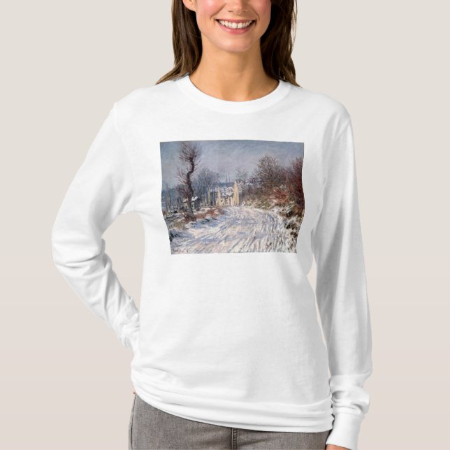 The Road to Giverny, Winter, 1885 T-Shirt (Front)