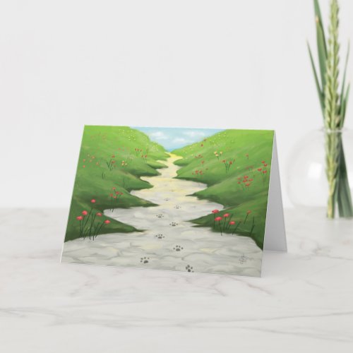The Road To Heaven Pet Sympathy Card