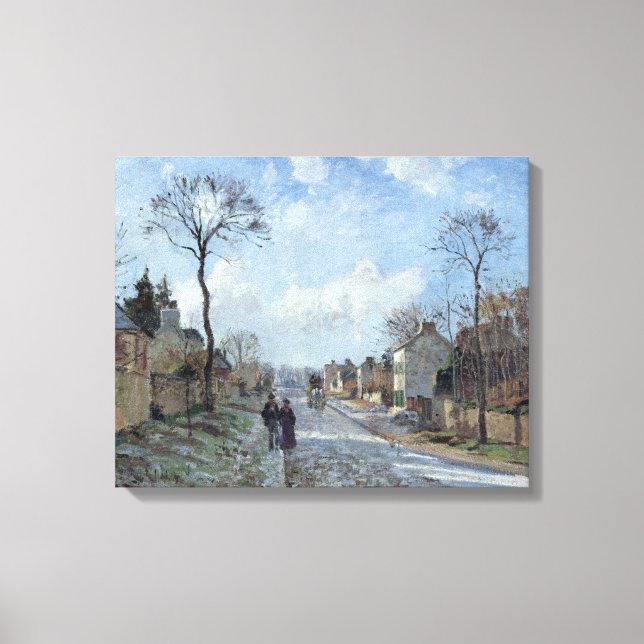 The Road to Louveciennes, 1872 Canvas Print (Front)