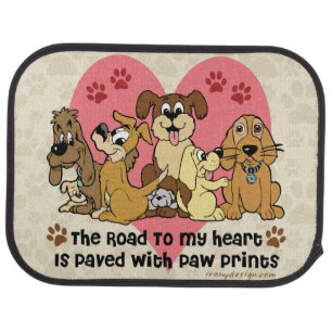 The Road To My Heart Dogs Car Floor Mat