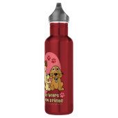 The Road To My Heart Dogs Stainless Steel Water Bottle (Right)