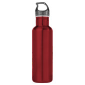 The Road To My Heart Dogs Stainless Steel Water Bottle (Back)