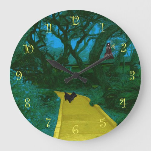 The Road To Oz Yellow Brick Road Large Clock