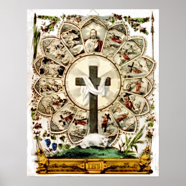 The Road to the Holy Cross - 1856 Poster (Front)