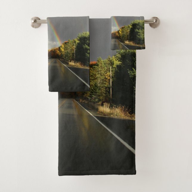 The Road to the Pot of Gold Bath Towel Set (Insitu)
