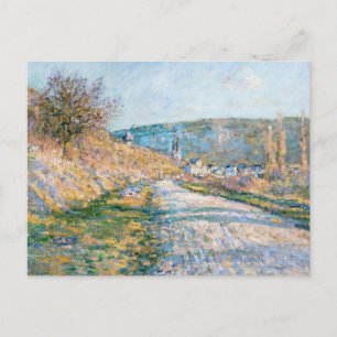The Road to Vétheuil Claude Monet Postcard