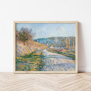 The Road to Vétheuil Claude Monet Poster