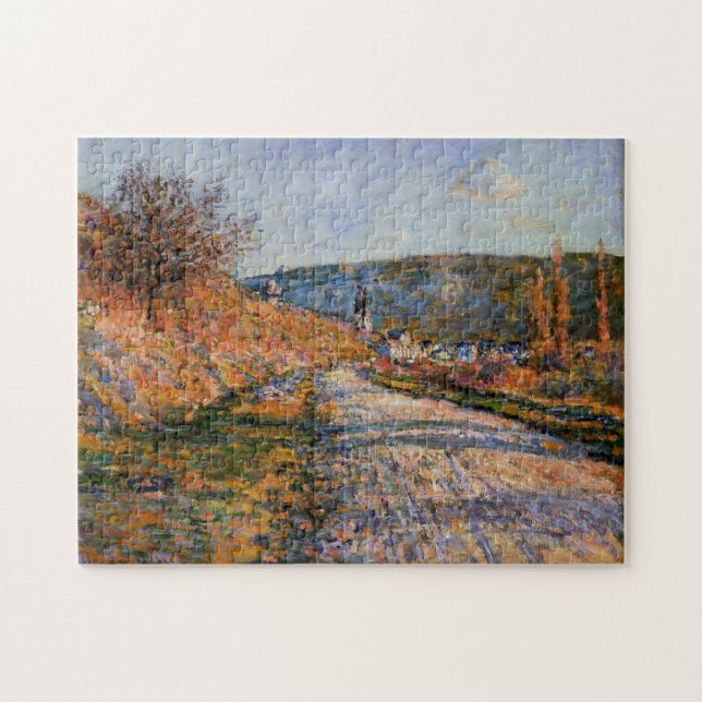 The Road to Vetheuil Monet Fine Art Jigsaw Puzzle (Horizontal)