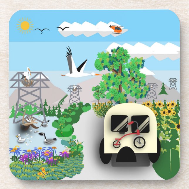 The Road Tour Beverage Coaster (Front)