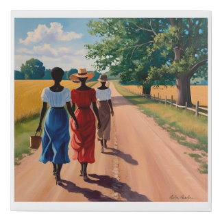 The Road We Walk Faux Canvas Print