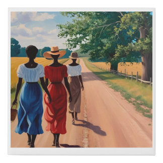 The Road We Walk Faux Canvas Print