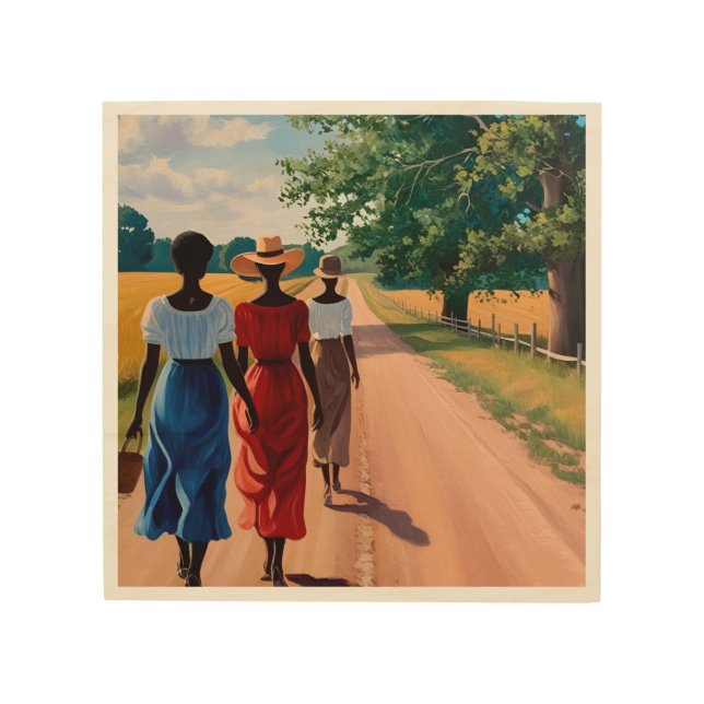 The Road We Walk Wood Wall Art (Front)