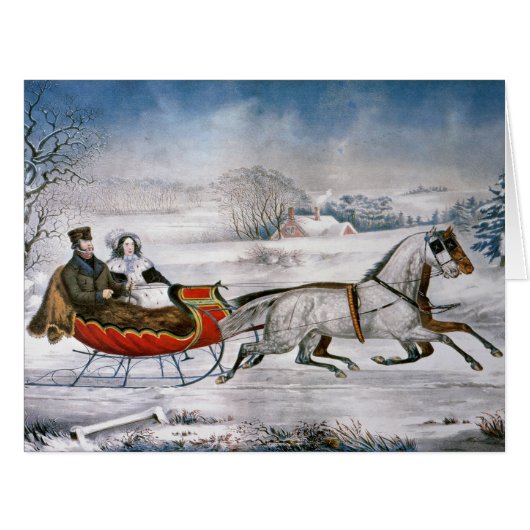 - THE ROAD WINTER, 1853 CARDS (Front Horizontal)