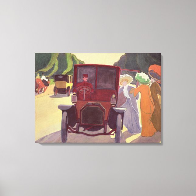 The Road with Acacias, 1908 Canvas Print (Front)