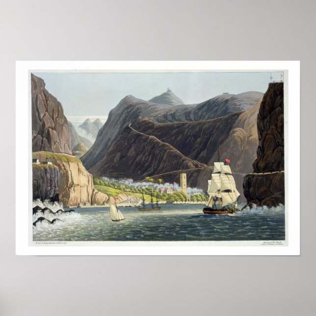 The Roads, St. Helena, engraved by Robert Havell ( Poster (Front)