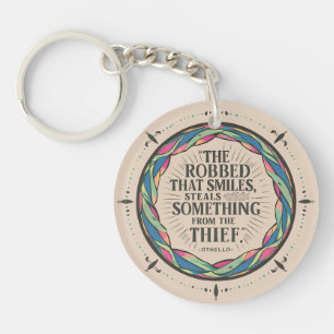 "The Robbed That Smiles" - Elegant Keepsake Keychain
