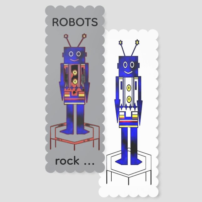 "The Robot" (Glossy) Bookmark (Front & Back)