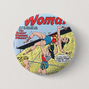 The Robot Wonder Woman Button