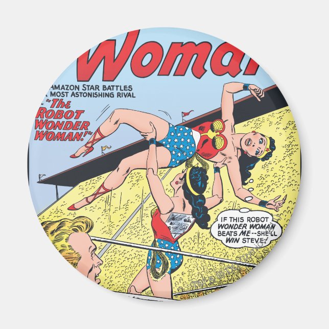 The Robot Wonder Woman Magnet (Front)