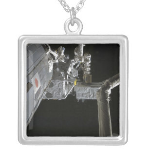 The robotic arm of the Japanese Experiment Modu Silver Plated Necklace