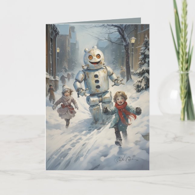 The Robots Are Coming 2 Holiday Card (Front)