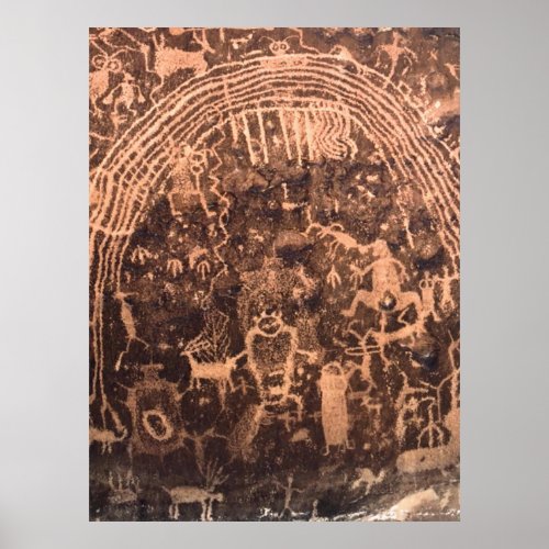 The Rochester Panel Pictograph Utah Poster