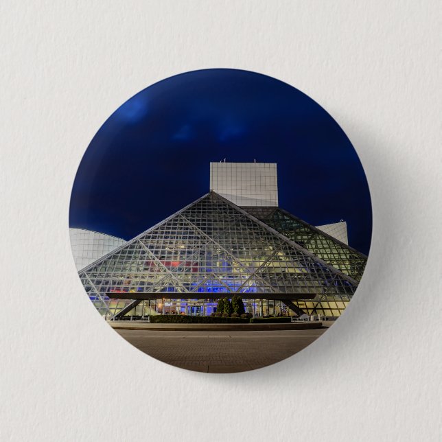 The Rock and Roll Hall of Fame at Dusk Button (Front)