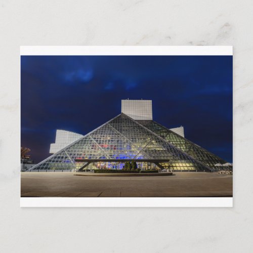 The Rock and Roll Hall of Fame at Dusk Postcard