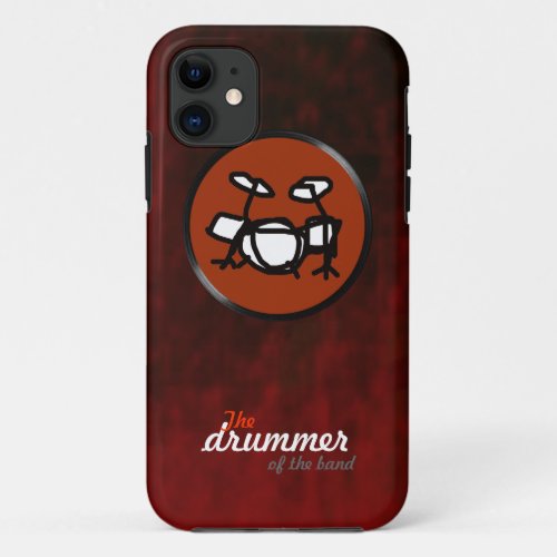 the rock band drummer iPhone 11 case