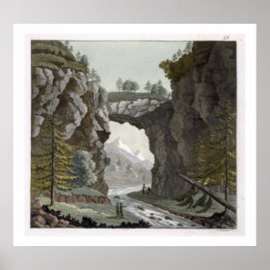 The Rock Bridge, Virginia, from 'Le Costume Ancien Poster