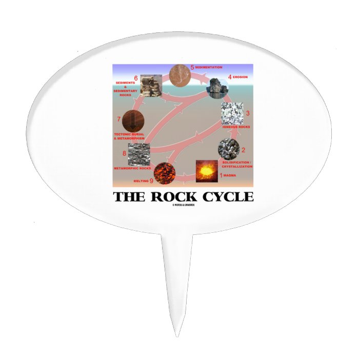 The Rock Cycle (Geology Earth Science) Cake Pick