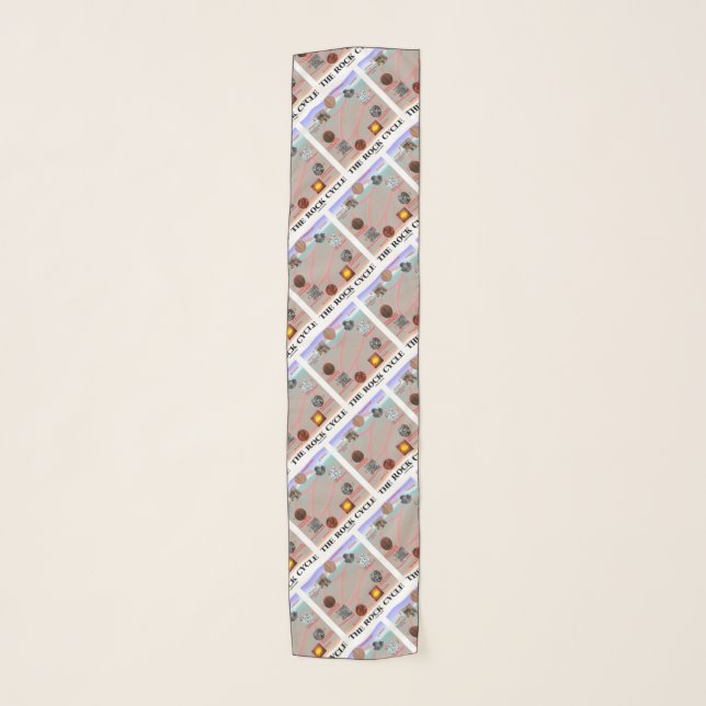 The Rock Cycle Geology Earth Science Scarf (Front)