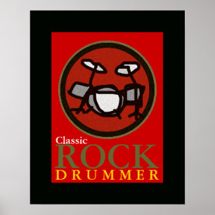 the rock drummer poster