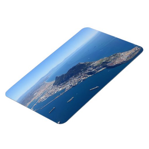 The Rock of Gibraltar fridge magnet | Zazzle