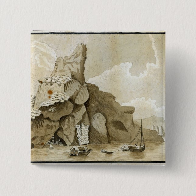 The Rock of Quang-Yin Button (Front)