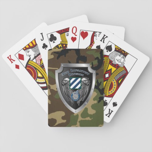 The Rock of the Marne 3rd Infantry Division Poker Cards