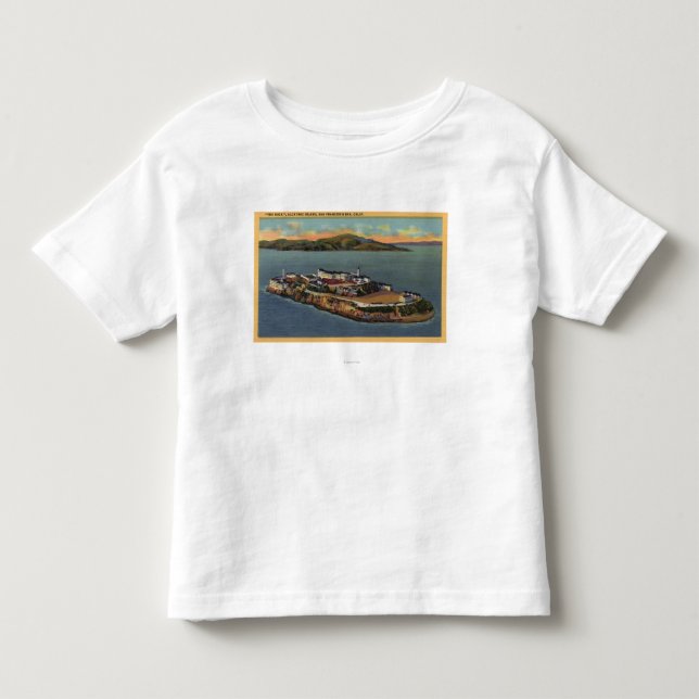 "The Rock," View of Alcatraz Island Toddler T-shirt (Front)
