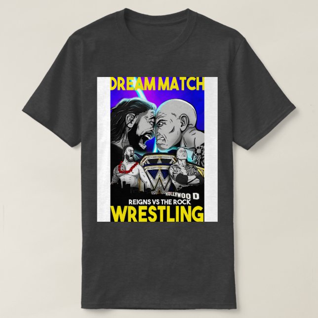 The Rock vs Roman Reigns T-Shirt (Design Front)