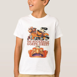 The Rockabilly Goats Gruff - Goats and Troll T-Shirt