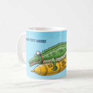 The Rocket Crocodile Coffee Mug