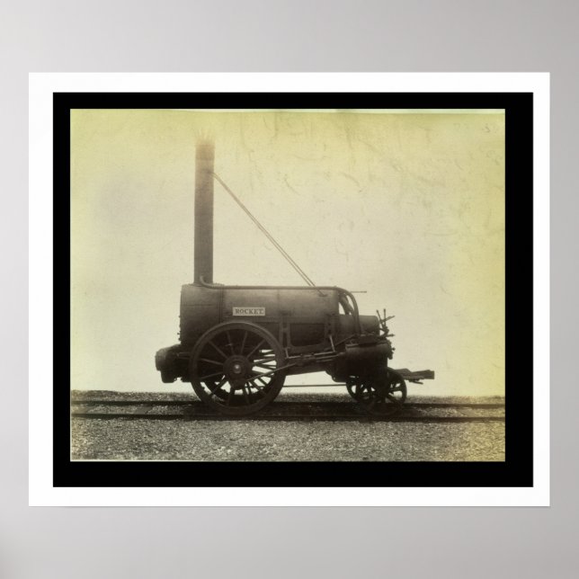 The 'Rocket' designed by George Stephenson (1781-1 Poster (Front)