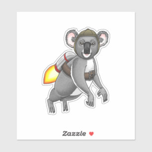 The Rocket Koala Sticker