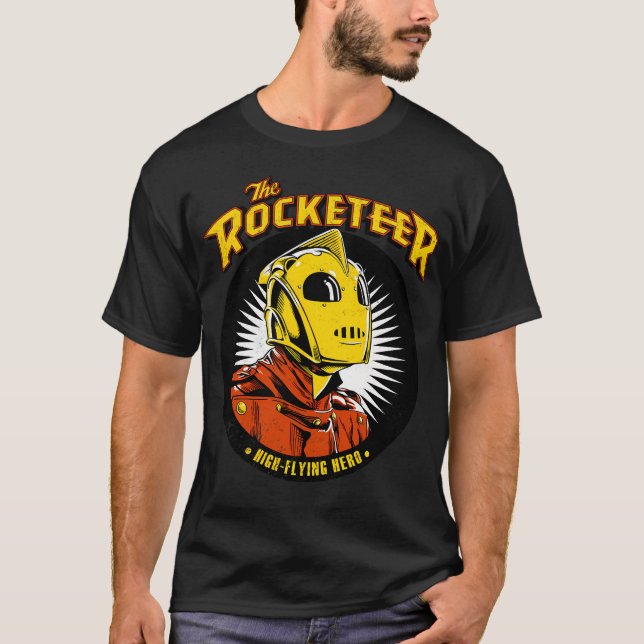 The Rocketeer High-Flying Hero Distressed T-Shirt (Front)