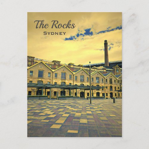 The Rocks Sydney vintage heritage travel Postcard